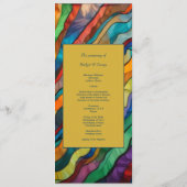 Elegantes opulentes afrikanisches Ziel Programm (Rückseite)