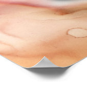 Elegantes Orange Ink Black Brautparty Willkommen Poster (Ecke)