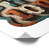 Elegantes Orange KEEP IT 100 Slogandesign Poster (Ecke)