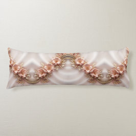 Elegantes Orange Peach Floral Kissen