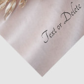 Elegantes Orange Peach Floral Tissue Paper Seidenpapier (Detail)