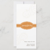 Elegantes Orange Programm, Caroline Wedding (Vorderseite)