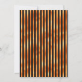 Elegantes Orange- und Schwarz-Gotisches Hochzeitst Einladung (Rückseite)