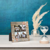 Elegantes orangefarbenes, blumengeschmücktes Holz Fotoplatte (InSitu)