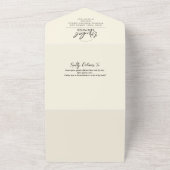 Elegantes orangefarbenes Brautparty All In One Einladung (Außenbereich)