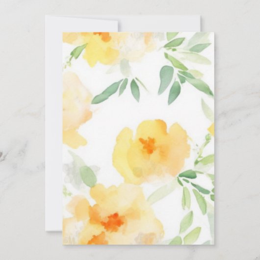 Elegantes, orangefarbenes Brautparty Einladung (Rückseite)