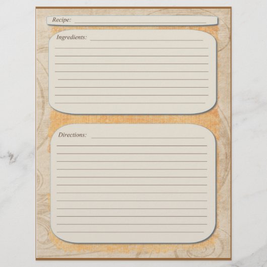 Elegantes, orangefarbenes Fade-Rezept (Vorderseite)