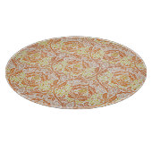 Elegantes Orangefarbenes Muster Schneidebrett (Ecke)