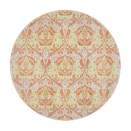 Elegantes Orangefarbenes Muster Schneidebrett