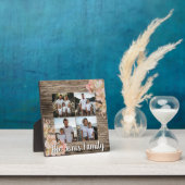 Elegantes orangefarbenes personalisiertes 4-Foto Fotoplatte (InSitu)