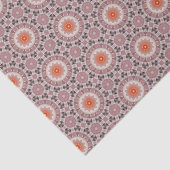 Elegantes, orangefarbenes und rosa modernes geomet seidenpapier (Ausschnitt)