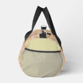 Elegantes oranges Blumenmuster Duffle Bag (Rechts)