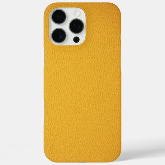 Elegantes oranges Leder Case-Mate iPhone Hülle (Rückseite)