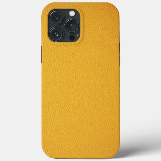 Elegantes oranges Leder Case-Mate iPhone Hülle (Rückseite)