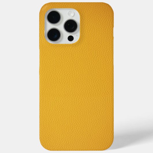 Elegantes oranges Leder Case-Mate iPhone Hülle (Rückseite)