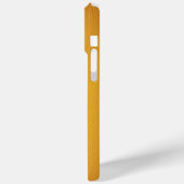 Elegantes oranges Leder Case-Mate iPhone Hülle (Rückseite / Links)