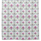 Elegantes Orchid-Blumenmuster - Stilvoll Duschvorhang (Vorderseite)