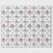 Elegantes Orchid-Blumenmuster - Stilvoll Geschenkpapier (Flach)