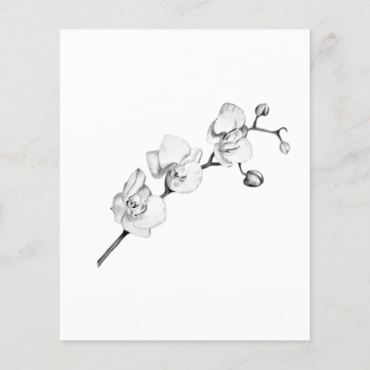 Elegantes Orchid-Brautparty mit Memory Game (Rückseite)