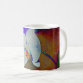 Elegantes Orchideengemälde Kaffeetasse (VorderseiteRechts)