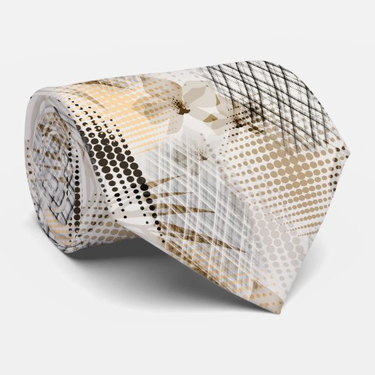 Elegantes Orchideenmuster. Krawatte (Gerollt)