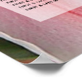 Elegantes Oriental Lilies Hochzeitssattel Poster (Ecke)