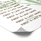 Elegantes Orientalisches Bambus Hochzeitsszenario Poster (Ecke)