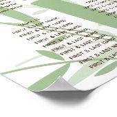 Elegantes Orientalisches Bambus Hochzeitsszenario Poster (Ecke)