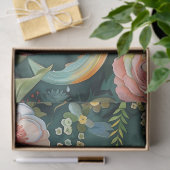 Elegantes Orientalisches Gartentheater Dekoratives Seidenpapier (Geschenk)