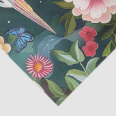 Elegantes Orientalisches Gartentheater Dekoratives Seidenpapier (Detail)