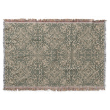 Elegantes Ornament Dunkelgrünes Muster