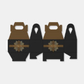 Elegantes Ornamental Gold und Black Eid Geschenkschachtel (Ungefaltet)