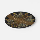 Elegantes Ornamental Ramadan Mubarak Iftar Party Pappteller (Schrägansicht)