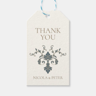Elegantes Ornamentales Dankeschön Geschenkanhänger