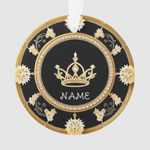 Elegantes, ornamentales Kronensymbol der Könige Ornament