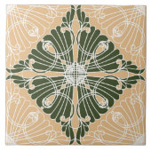 Elegantes, ornamentales Muster, diamantförmig Fliese (Vorderseite)