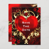 Elegantes Ornamentieren Blumenstrauß, schwarz und Ankündigungspostkarte (Vorne/Hinten)