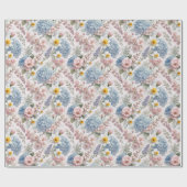 Elegantes Osterblütendesign Geschenkpapier (Flach)