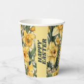 Elegantes Osterblütendesign Pappbecher (Links)