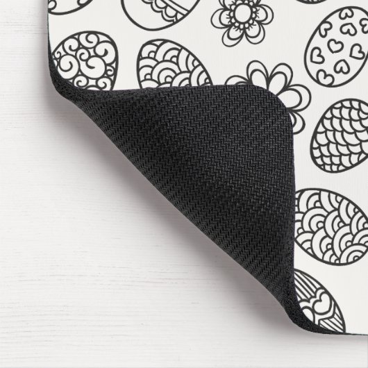 Elegantes Osterei-Blumenmuster | Mousepad (Ecke)