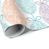 Elegantes Ostereier-Muster | Urlaub Geschenkpapier (Rolleneckpunkt)