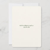 Elegantes Osterfest & Ei Hunt Einladung (Rückseite)