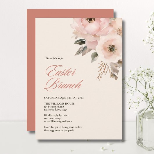 Elegantes Osterfest Einladung