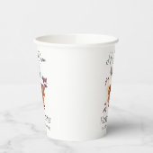 Elegantes Osterfloral Kalligrafie Christliches Kre Pappbecher (Links)