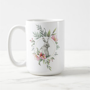 Elegantes Ostergeblasenes Blumendesign Kaffeetasse