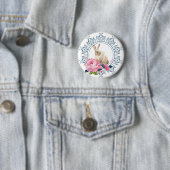Elegantes Osterhasen-Design Button (Beispiel)