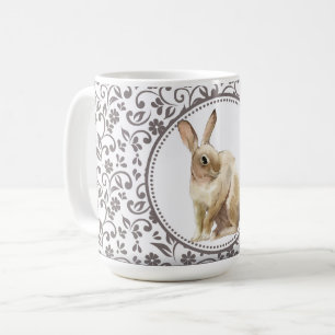 Elegantes Osterkaninchen Kaffeetasse