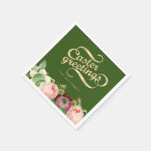 Elegantes Ostern Serviette (Ecke)