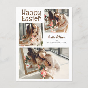 Elegantes Ostersegeln Ostereier FamilienFoto Feiertagspostkarte