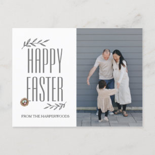 Elegantes Ostersegeln Ostereier FamilienFoto Feiertagspostkarte